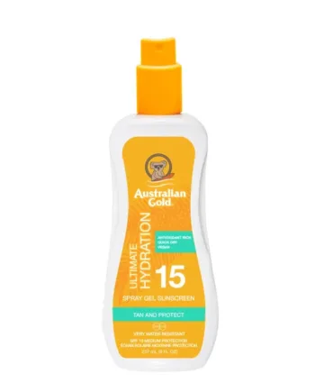 Australian Gold Solcreme  Spf 15   Spray 237ml Solcreme Hos Frisøren   Baronen