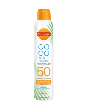Carroten Dry Mist Spf 50 Coconut Dreams 200ml Hos Frisøren   Baronen