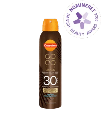 Carroten Dry Oil Spf 30 Coconut Dreams 150ml Hos Frisøren   Baronen