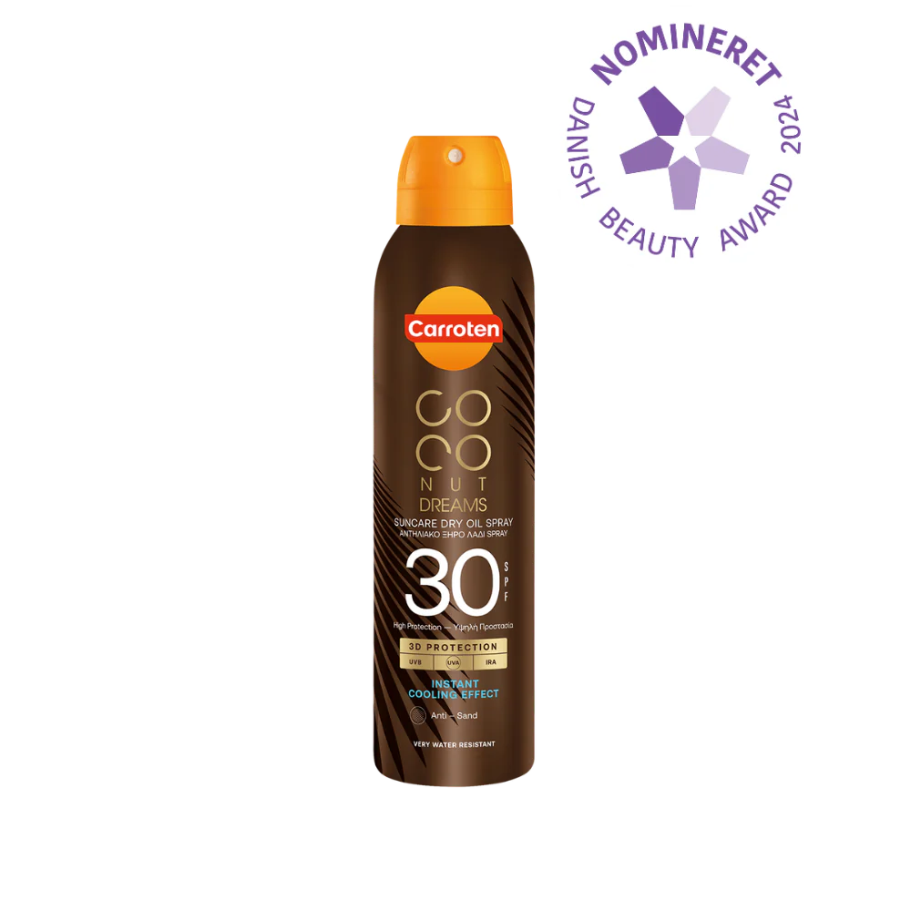 Carroten Dry Oil Spf 30 Coconut Dreams 150ml Hos Frisøren Baronen