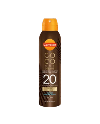 Carroten Dry Oil Spf 20 Coconut Dreams 150ml Hos Frisøren   Baronen