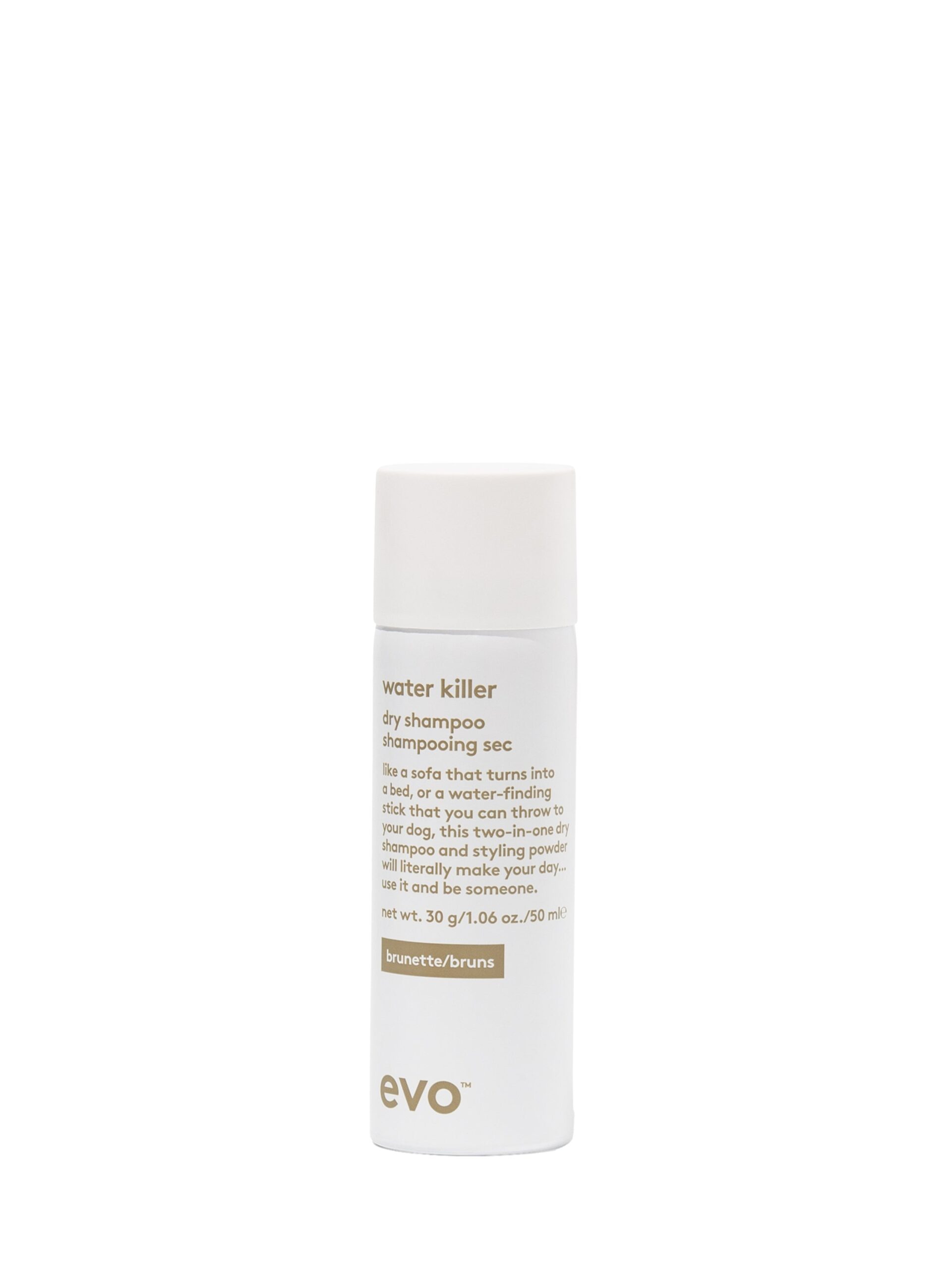 Evo Water Killer Dry Shampoo Brown 50ml Hos Frisøren Baronen
