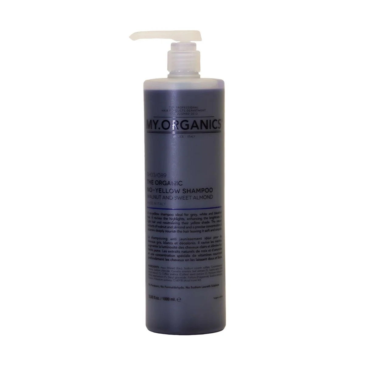 My Organics My No-yellow Shampoo 1000ml Hos Frisøren Baronen