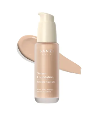 Sanzi Beauty Serum Foundation 04 Medium Cool Rosy Hos Frisøren   Baronen