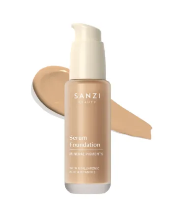 Sanzi Beauty Serum Foundation 07 Medium Warm Golden Hos Frisøren   Baronen