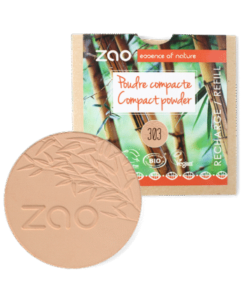 Zao  økologisk Compact Powder  303 Apricot Beige  Refill