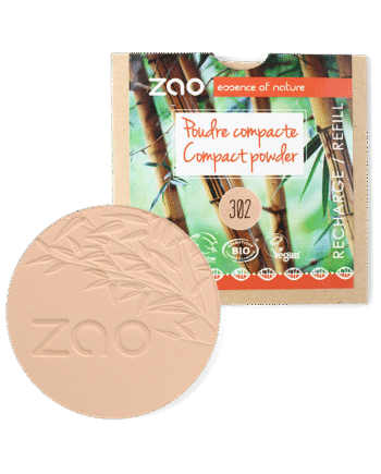Zao  økologisk Compact Powder  302 Beige Orange  Refill