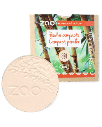 Zao  økologisk Compact Powder  301 Ivory  Refill