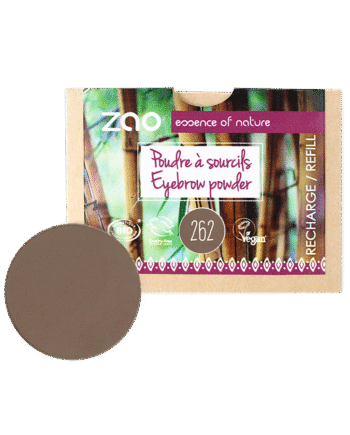 Zao  økologisk Eyebrow Powder  262 Brown  Refill