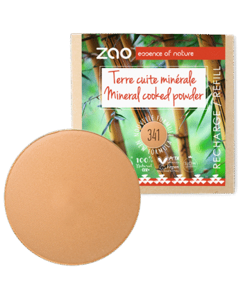 Zao  økologisk Mineral Cooked Powder  341 Copper Beige  Refill  15