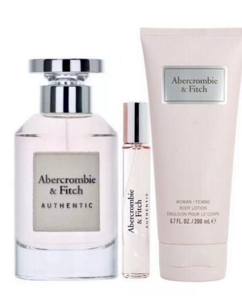Abercrombie   Fitch Authentic Woman Sæt 100 Ml Edp 15 Ml Edp Body Lotion