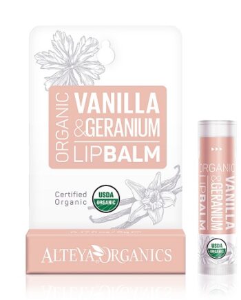 Alteya Organics Vanilla Geranium Lip Balm
