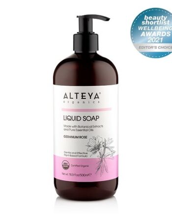 Alteya Organics økologisk Flydende Sæbe Geranium   Rose 500ml