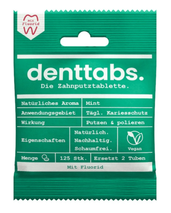 Denttabs Tandpasta Tabletter Med Fluorid
