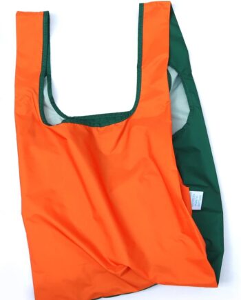 Kind Bag Bicolour Orange   Green Indkøbspose   Medium