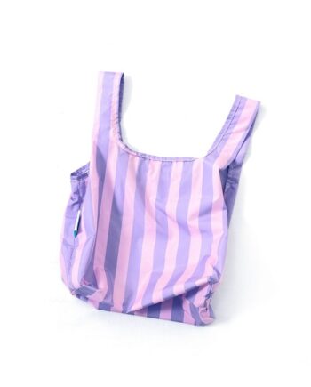 Kind Bag Purple Stribs Indkøbspose   Mini