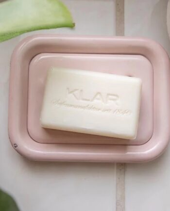 Klar Emalje Luksus Sæbeskål Rosé