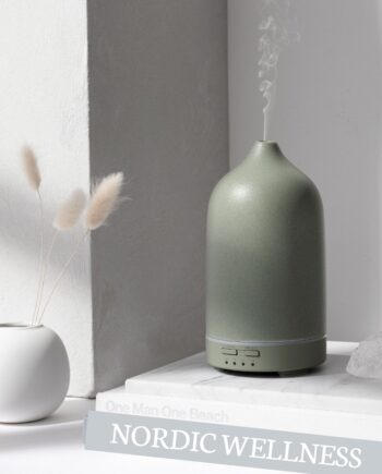 Nordic Wellness Keramisk Aroma Diffuser Moss Green