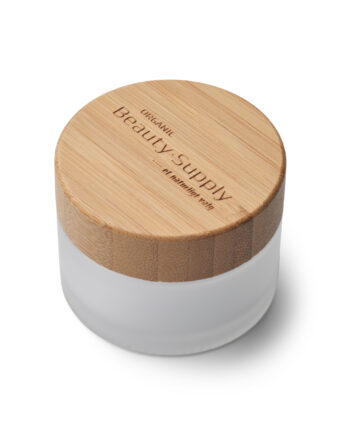 Organic Beauty Supply Diy Matteret Kosmetik Krukke Med Bambuslåg 50ml