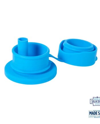 Pura  Big Mouth Silikone Låg Aqua Sport Straw