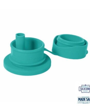 Pura  Big Mouth Silikone Låg Mint Sport Straw