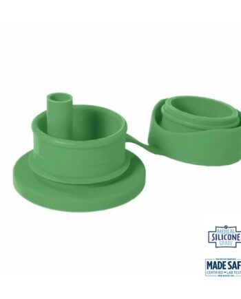 Pura  Big Mouth Silikone Låg Moss Sport Straw