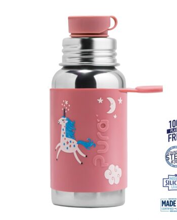 Pura  Big Mouth Sportsflaske Enhjørning 550ml