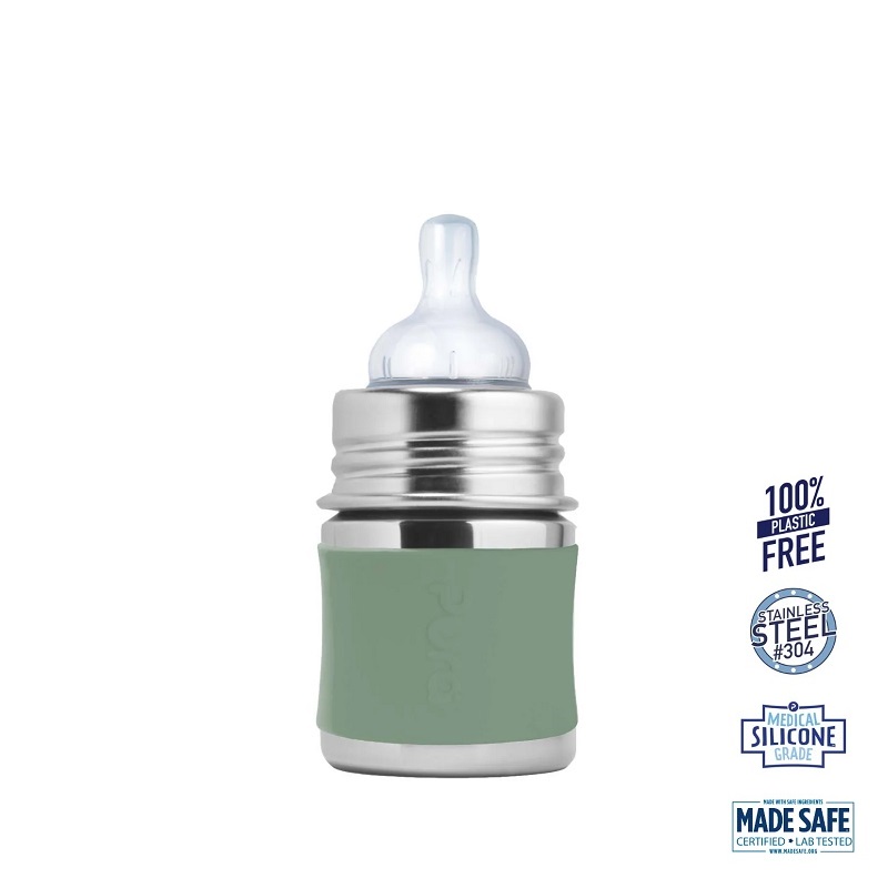 Pura Kiki Baby Sutteflaske Mdr Moss 150ml Slow Flow
