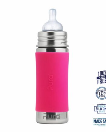 Pura  Kiki Baby Sutteflaske    Mdr  Pink 325ml Medium Flow