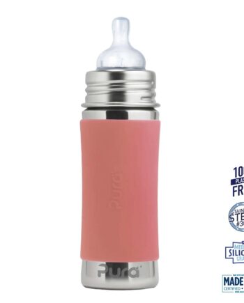 Pura  Kiki Baby Sutteflaske    Mdr  Rosa 325ml Medium Flow