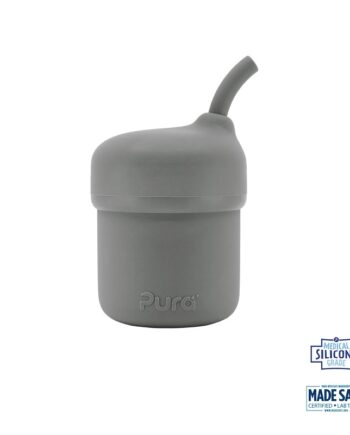 Pura  My-my Straw Cup Grey