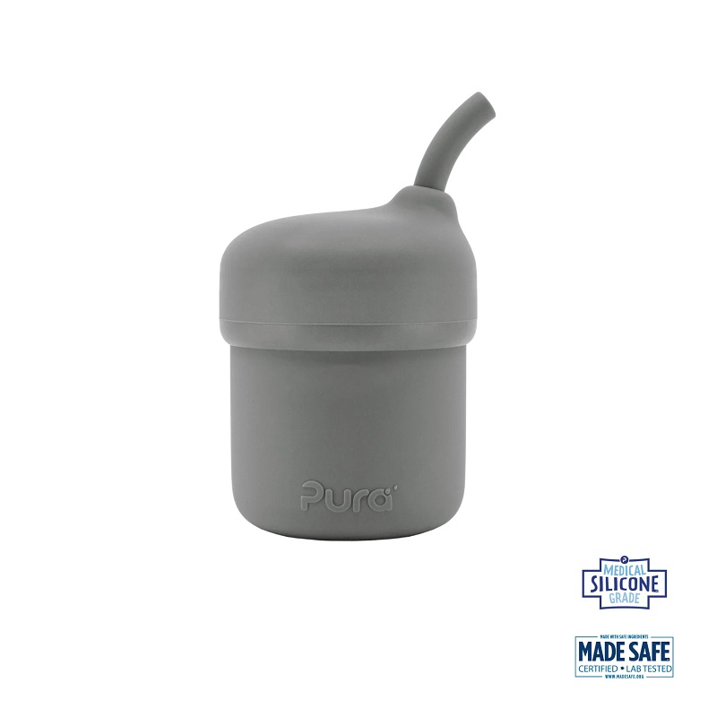 Pura My-my Straw Cup Grey