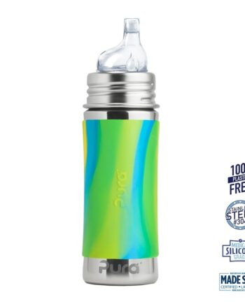 Pura  Sipper Spouts Baby Sutteflaske    Mdr  Mint   Moss   Aqua 325ml Fast Flow