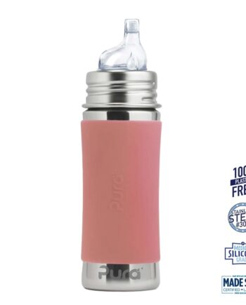 Pura  Sipper Spouts Baby Sutteflaske    Mdr  Rosa 325ml Fast Flow