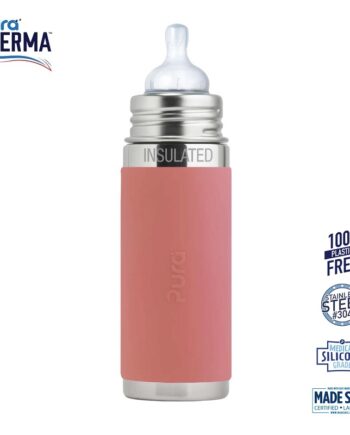 Pura  Therma Kiki Baby Sutteflaske    Mdr  Rosa 260ml Medium Flow