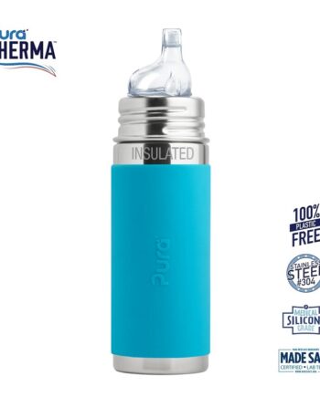 Pura  Therma Kiki Sipper Baby Sutteflaske    Mdr  Aqua 260ml Fast Flow