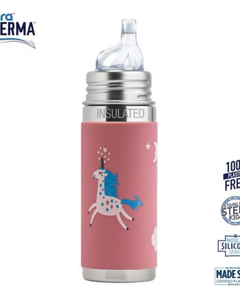 Pura  Therma Kiki Sipper Baby Sutteflaske    Mdr  Enhjørning 260ml Fast Flow