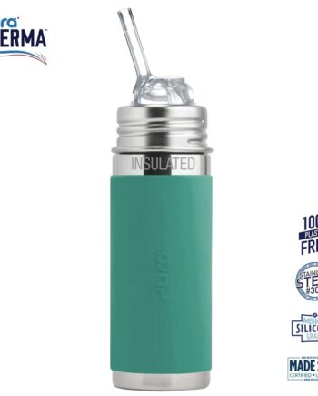 Pura  Therma Kiki Straw Baby Sutteflaske    Mdr  Mint 260ml Fast Flow