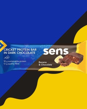 Sens Cricket Protein Bar Dark Chocolate Banana   Chocolate