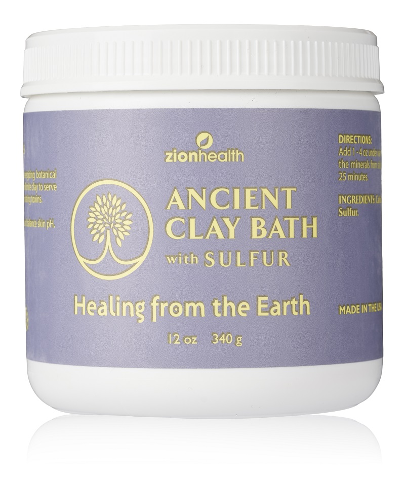 Zionhealth Ancient Clay Sulfur Bath Powder