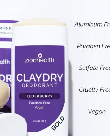 Zionhealth Bio Claydry Deodorant Elderberry