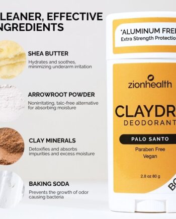 Zionhealth Bio Claydry Deodorant Palo Santo
