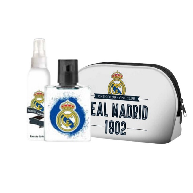 Real Madrid Pafume Sæt 50 Ml Edt Body Spray Toilettaske