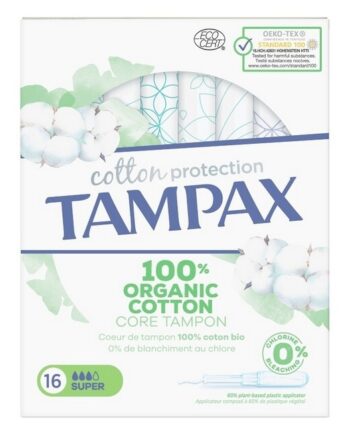 Tampax Super Organic Cotton Tampons 16 Stk