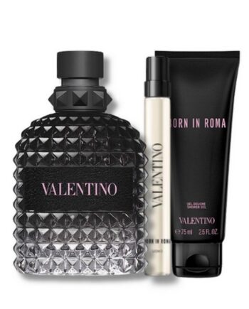 Valentino Uomo Born In Roma Gaveæske 100 Ml Edt   10 Ml   Showergel