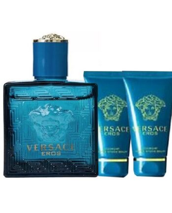 Versace Eros Eau De Toilette Gaveæske 50 Ml   Showergel   Aftershave