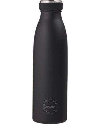 Aya Ida Drinking Bottle 500ml Matte Black