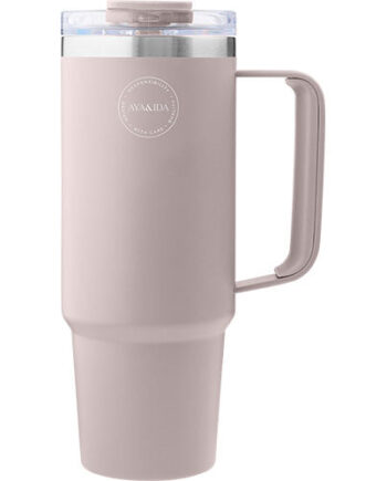 Aya Ida Thermo Cup With Straw Soft Rose