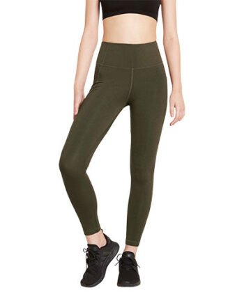 Boody Full-length High-waist Tights Dark Olive Str  Xs