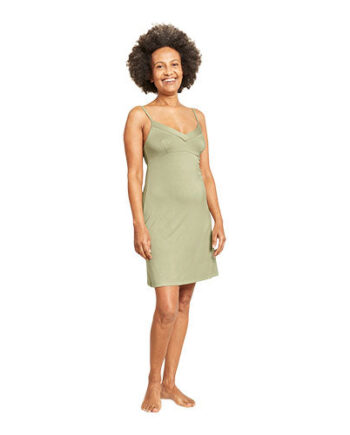 Boody Goodnight Slip Sleep Dress Sage Str